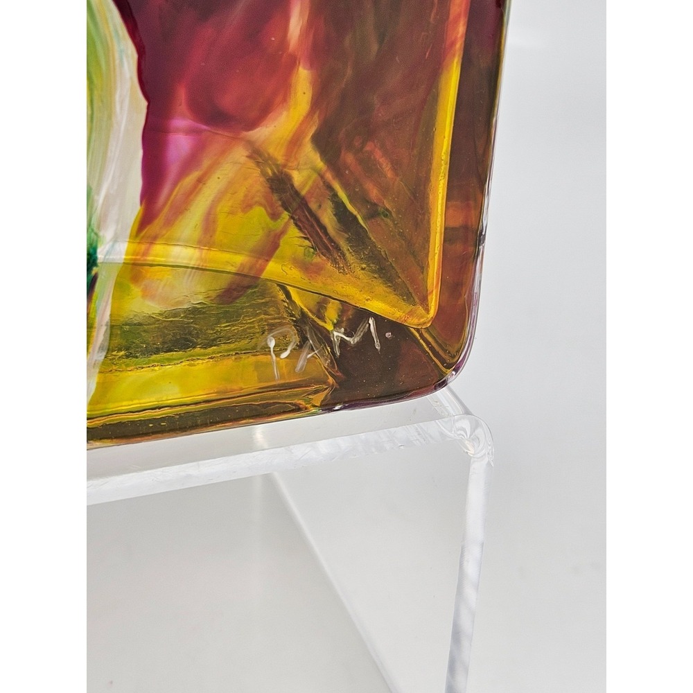 Original Painting‎ and Hand Painted Glass Vase Set Calla Lily Signed Art - Picture 6 of 16